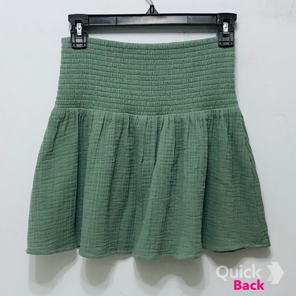 S - New Joe B Sage Elastic-Waist Mini Skirt - Picture 11 of 11